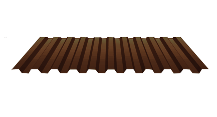 Профнастил С-21 (0,45мм Коричневый шоколад) 6м х 1,051